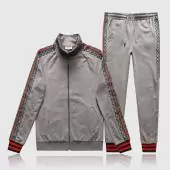 gucci 2 piece tracksuit chandal shoulder gg gray